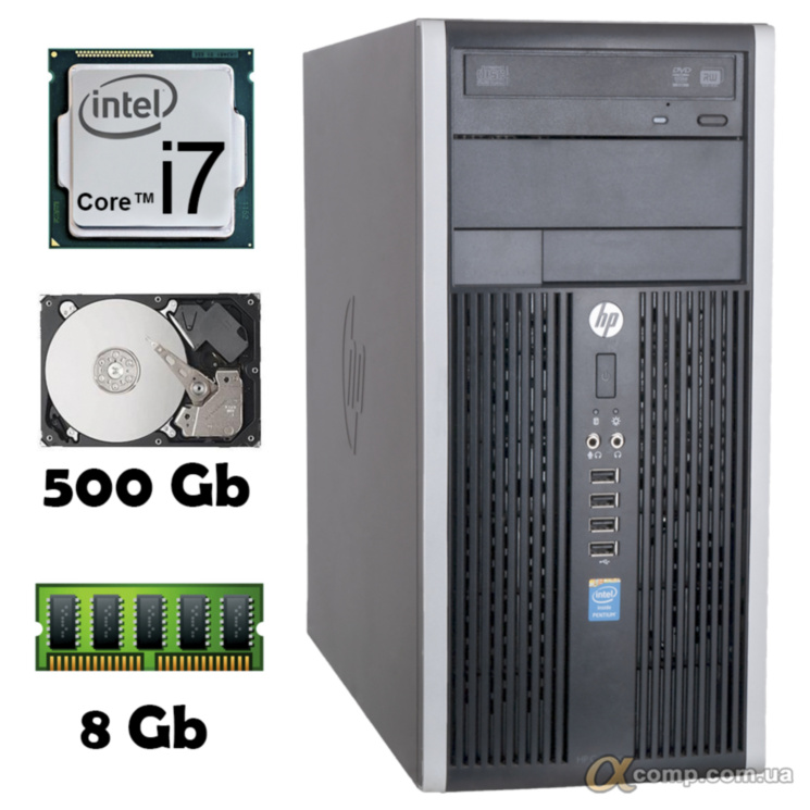 Компьютер HP 6300 (i7-2600S/8Gb/500Gb) БУ