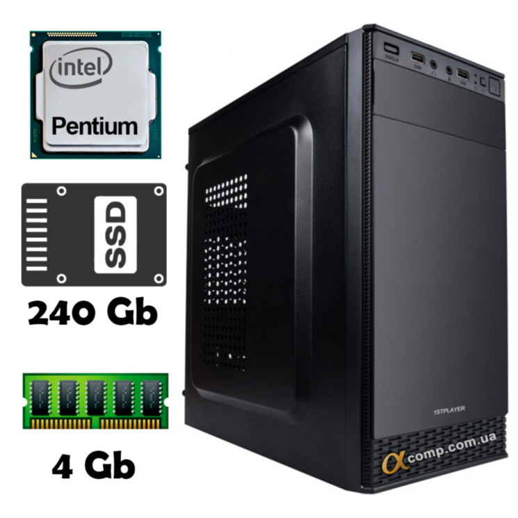 AlphaPC (Pentium G4400 • 4Gb • ssd 240Gb) R6-T101