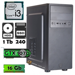 AlphaPC P9101 (i3-9100F/1070 8Gb/16Gb/ssd 240Gb/1Tb)