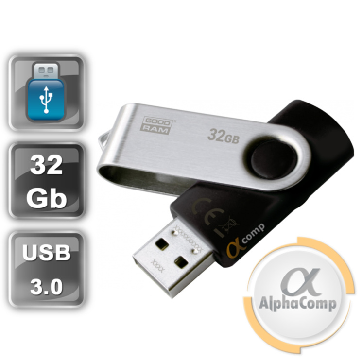 USB Flash 32GB Goodram UTS3 Twister (UTS3-0320K0R11) Black USB 3.0