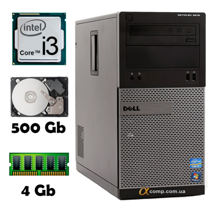 Компьютер Dell 3010 (i3-2100/4Gb/500Gb) БУ