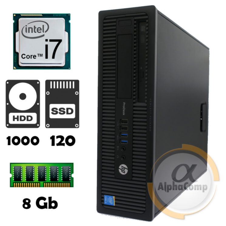 Компьютер HP 600 G1 (i7-4770S/8Gb/1Tb/ssd 120Gb) БУ
