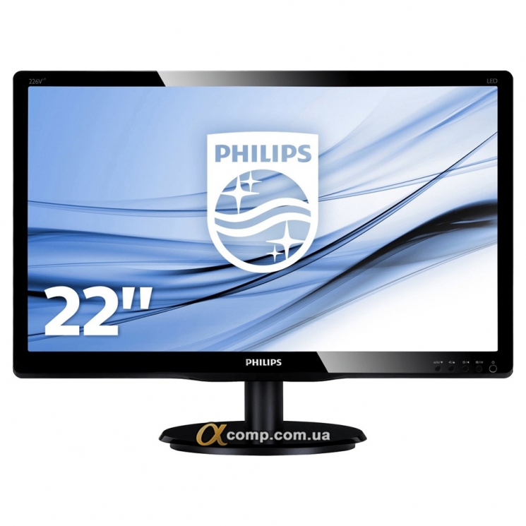 Монитор 21.5" Philips 226V4L (FullHD • TN • 16:9 • VGA • DVI) БУ