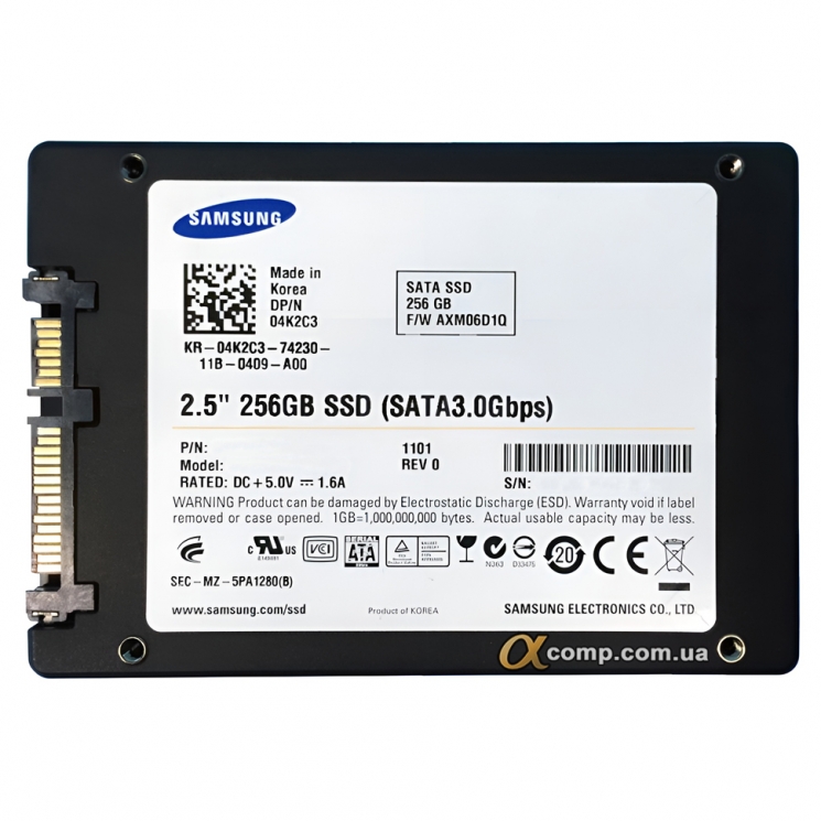 Накопитель SSD 2.5" 256Gb Samsung PM851 (MA-7TE2560) БУ