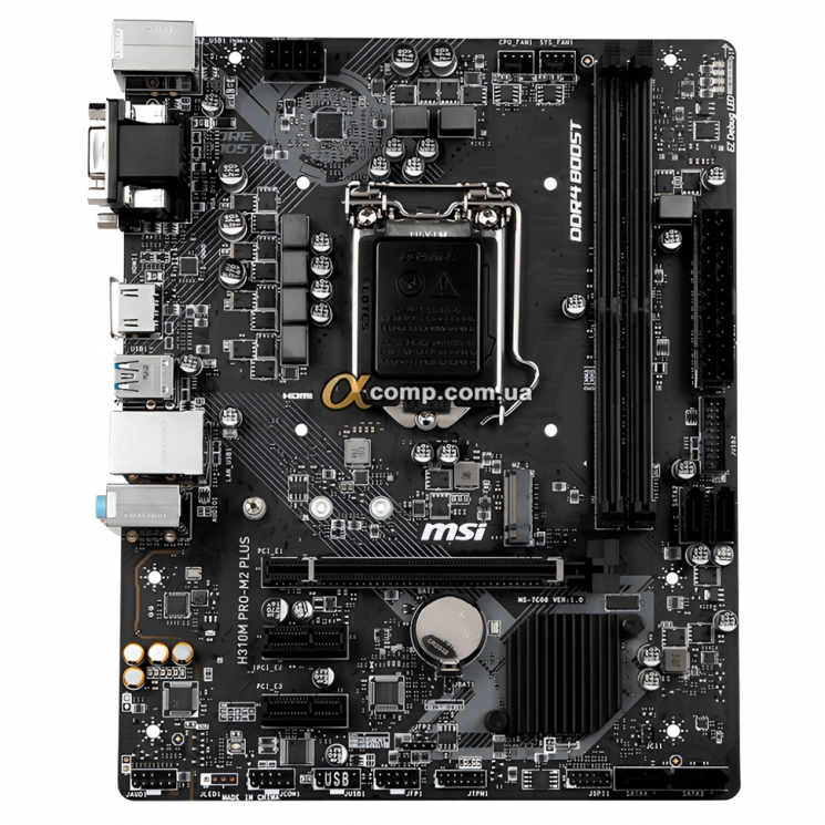 Материнская плата MSI H310M PRO-M2 PLUS (1151-2 • H310 • 2xDDR4) БУ