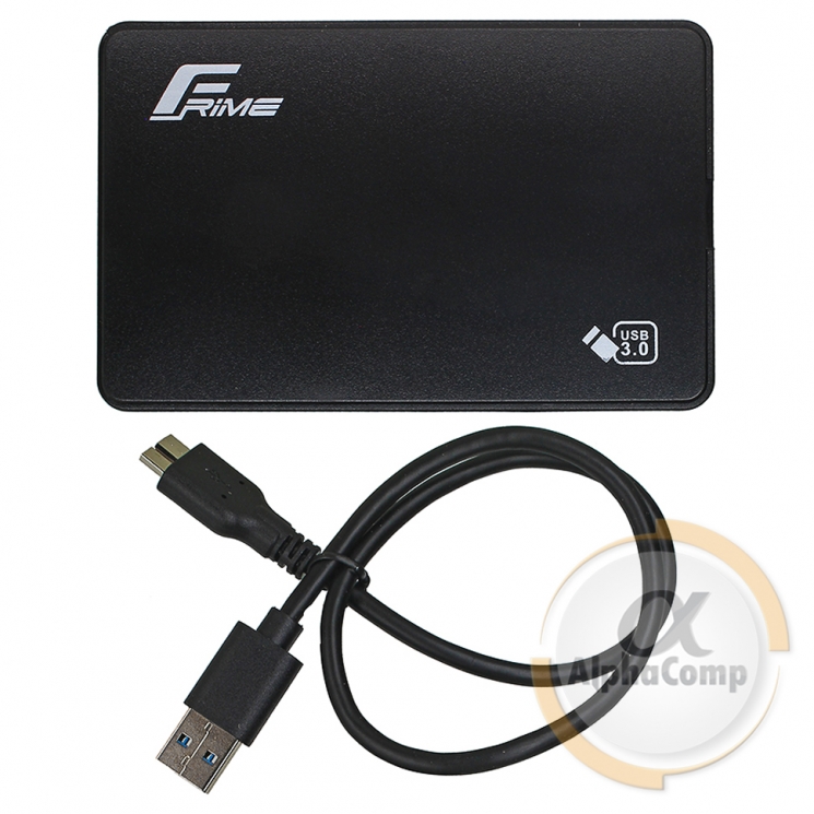 Зовнішня кишеня HDD•SSD 2.5" USB 3.0 Frime plastic black (FHE10.25U30)