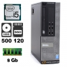 Компьютер Dell OptiPlex 9020 SFF (i5 4430 • 8Gb • ssd 120Gb • hdd 500Gb) БУ