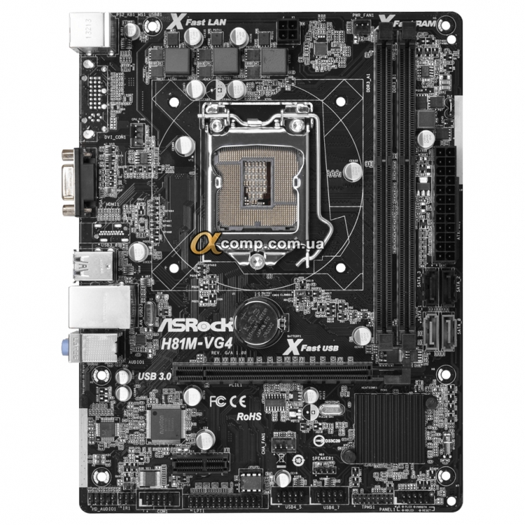 Материнская плата Asrock H81M-VG4 (1150 • H81 • 2xDDR3) БУ