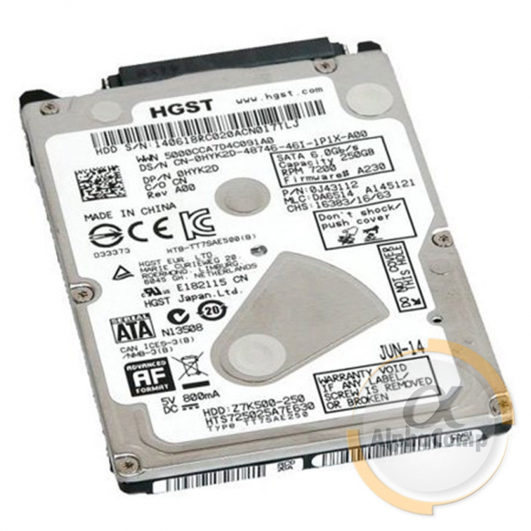 Жесткий диск 2.5" 250Gb Hitachi HTS725025A7E630 (32Mb • 7200 • SATAIII) БУ