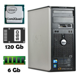 Компьютер Dell 780 (Core2Quad Q9300/6Gb/ssd 120Gb) БУ