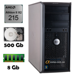 Компьютер Dell 580 (AMD Athlon II X2 215/8Gb/500Gb) БУ