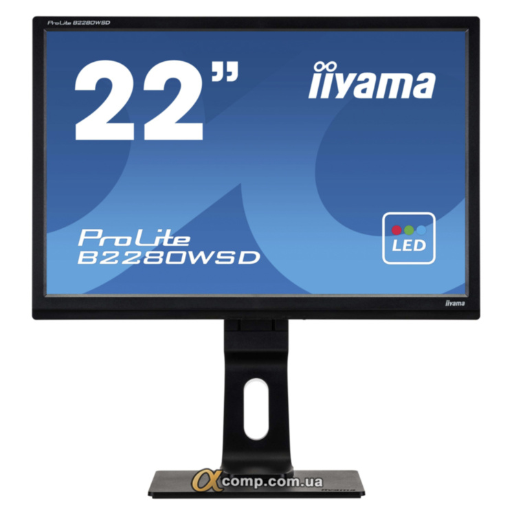 Монитор 22" Iiyama ProLite B2280WSD (TN/LED/VGA/DVI/Колонки) class A БУ