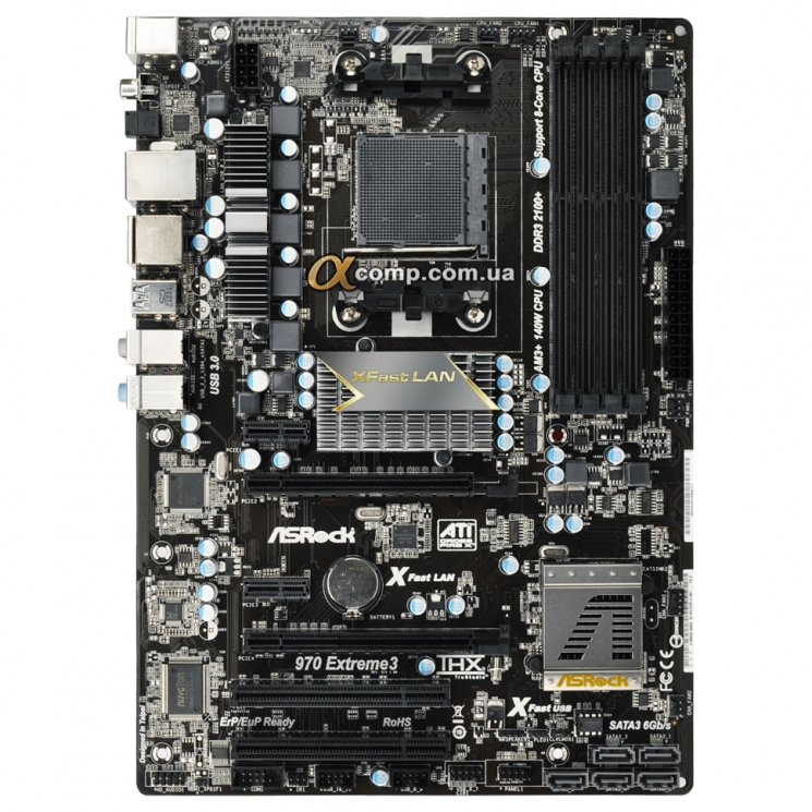 Материнська плата Asrock 970 Extreme3 (AM3+ • AMD 970 • 4xDDR3) 140w БВ