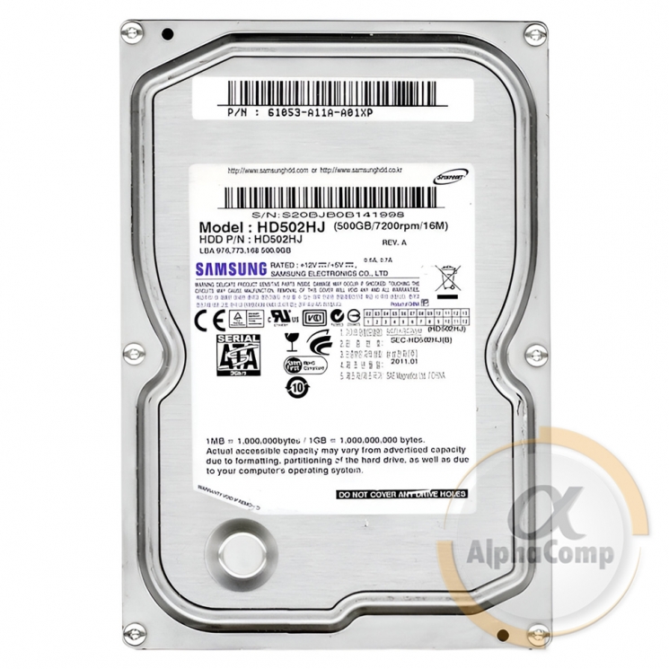 Жорсткий диск 3.5" 500Gb Samsung HD502HJ (16Mb • 7200 • SATA2) БВ