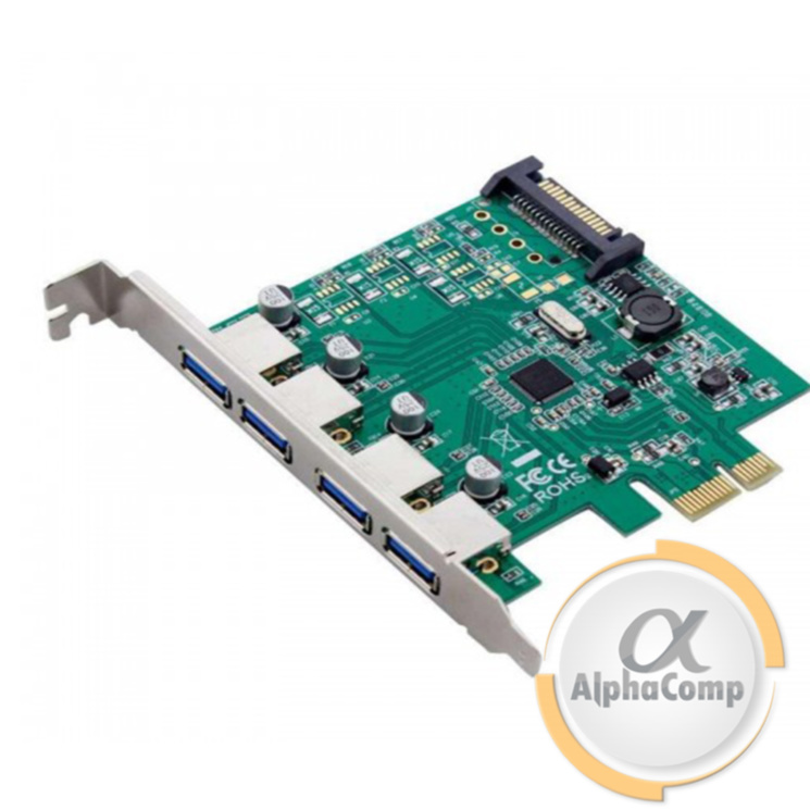 Контроллер PCIe - USB3.0 D720201 (EXT: 2×USB3.0, INT: 2×USB3.0, POWER: sata)