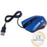 Мышь USB Merlion MS-Angled, Black/Blue