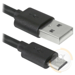 Кабель USB 2.0 (AM/microUSB) 3м Defender 2А (USB08-10BH)